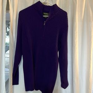 Eddie Bauer cowl neck sweater. Dark purple. XXL